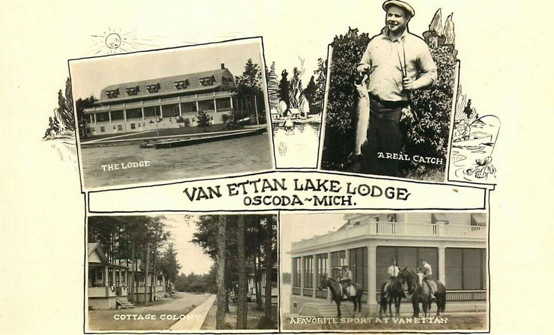 Van Ettan Lake Lodge (Van Etten Lake Lodge) - Old Postcard Of Van Ettan Lodge